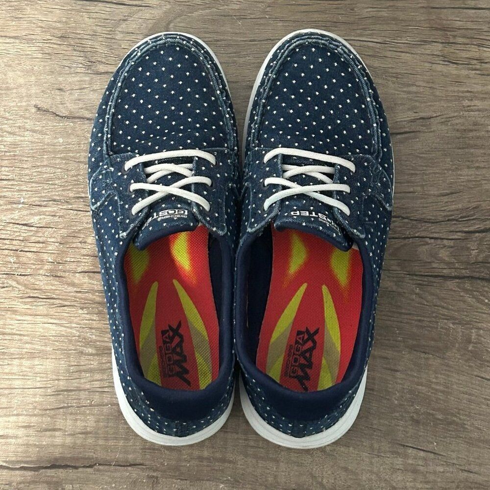 Skechers Gogo Max Women’s Shoes Size 7 Blue - Picture 7 of 8